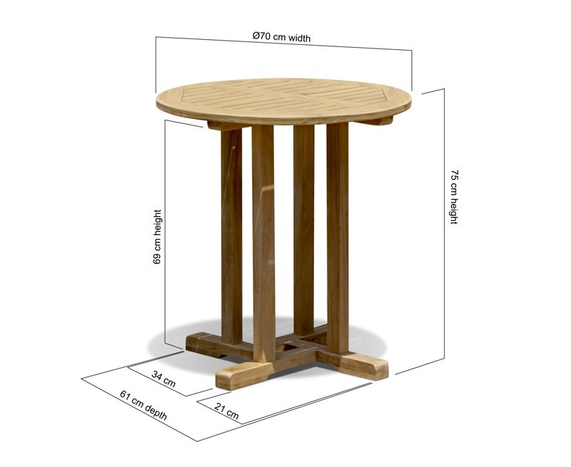 Round outdoor deals bar height table