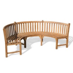 Henley Teak Semi-Circle Bench