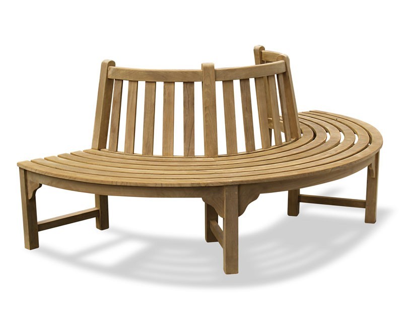 Half Teak Tree Seat - 2.2m