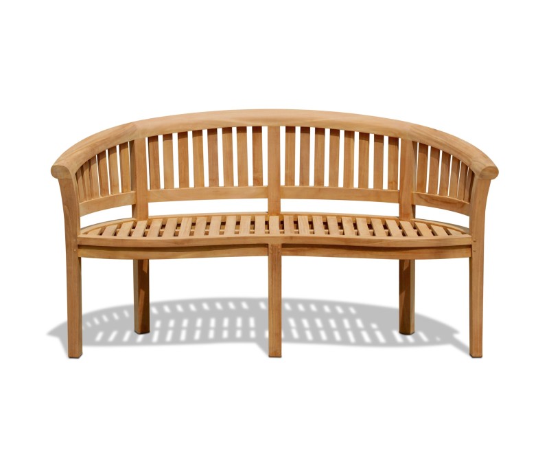 Teak Banana Bench - 3 Seater