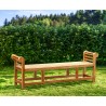 Lutyens-Style Teak Backless Bench - 1.95m