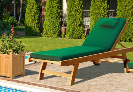 Teak Sun Loungers by Lindsey Teak Furniture